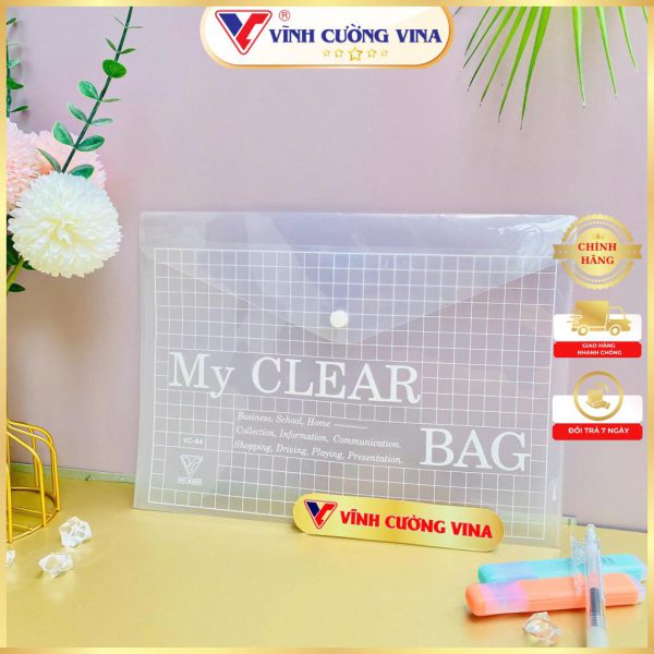 Bìa Nút A4 My Clear Bag VC-A4
